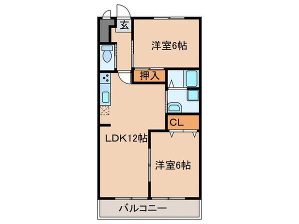 ハイツ平田の物件間取画像